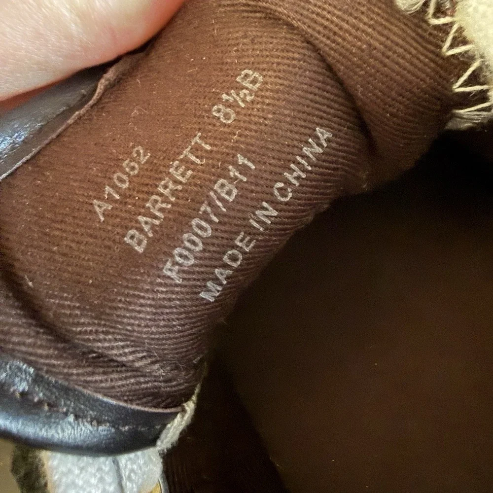 Women's Coach Barrett Laceup Canvas‎ Sneakers/Shoes Size 7.5 B Tan/brown